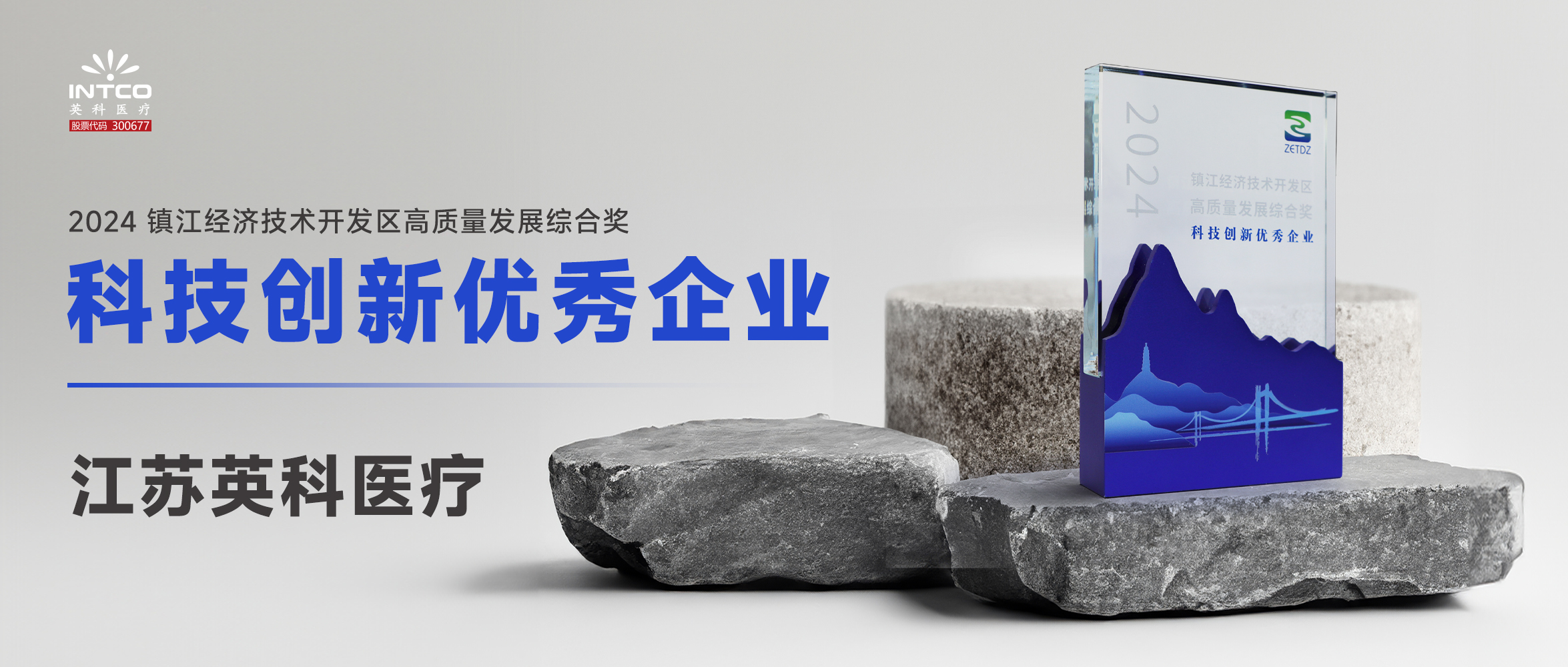 江苏jinnianhui官网医疗荣膺镇江经济技术开发区“高质量发展综合奖-科技创新优秀企业”